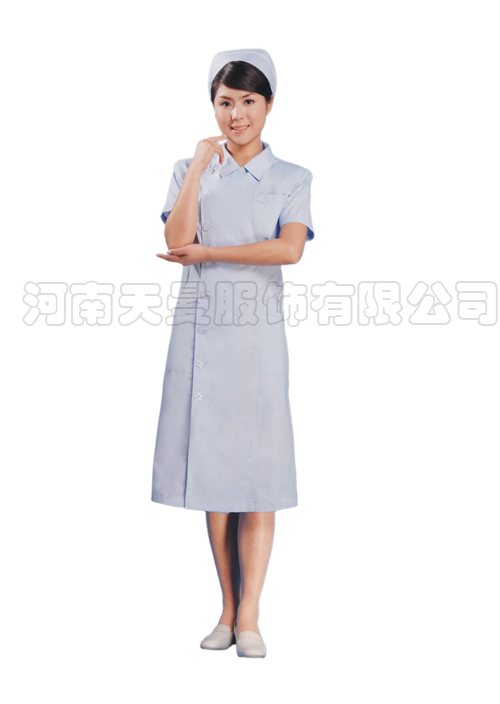 淺藍(lán)色護(hù)士服夏季短袖